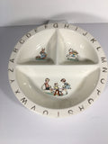 Darling China Plate with Compartments by Salem Co.