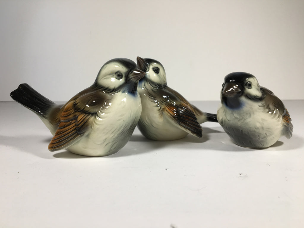 Set of 3 Ceramic Birds Made by Goebel W. Germany c. 1956-63