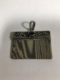 Handcrafted Sterling Silver Purse Pendant