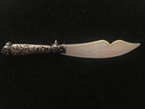 Small Vintage Sterling Silver and Mother of Pearl Letter Opener Pin