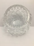 Antique Crystal Cut Glass Rose Bowl