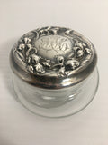 Darling Art Nouveau Repousse Vanity Jar
