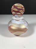 Precious Hand Blown and Hand Painted Perfume Bottle