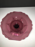 Beautiful Cambridge Glass Nude Stem Amethyst Colored Compote #3011