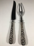Carving Set by S. Kirk & Co. with Sterling Silver Handles