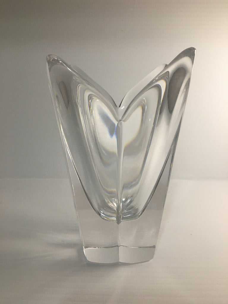 Stunning Crystal Orrefors Lotus Vase
