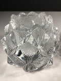 Pair of Orrefors Crystal Firefly Votive Candle Holders