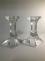Beautiful Clear Crystal Candlestick Holders by Orrefors