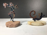 Two Lazart Metal Figurines