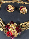 Costume Jewelry Necklace and Earrings Set