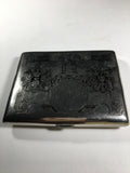 Vintage 1950's Silver Plate Cigarette Case with Malaya Currency Etching