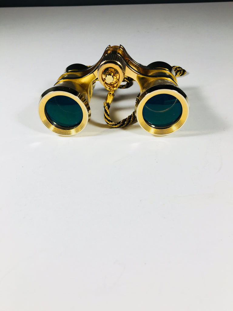 Opera Glasses on a Gold and Black Chain