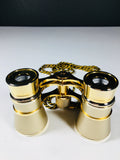 Opera Glasses on a Gold and Black Chain