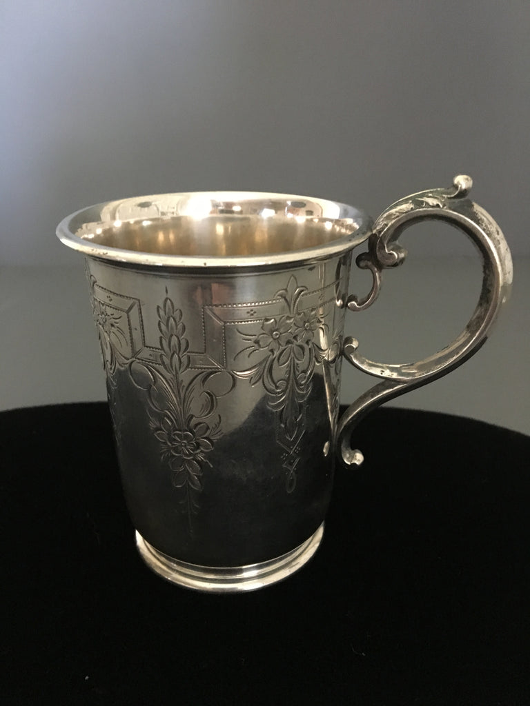 Lovely Quality Antique Danish Solid Silver Mug by Trosdahl