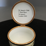 Staffordshire Enamel Box - St James Club