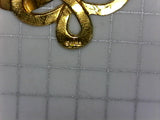 MMA Vintage Gold Tone Woven Celtic Pin