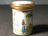 Vintage Halcyon Days Love & Scandal are the Best Sweeteners of Tea Enamel Box