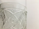 Victorian Vanity Glass Jar with Brass Lid