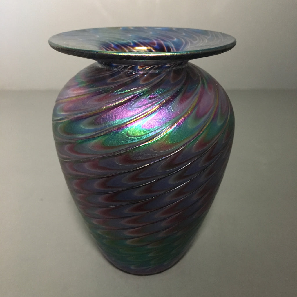 Mount St. Helen's Ash Art Glass Vase