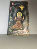 Vintage Tin Painted Retablo of St. Francisco de Assisi