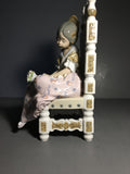 Lladro " Second Thoughts "  #1397 from Series - Spanish Girls in Chairs