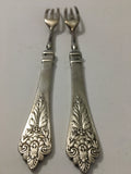 Set of Two Elkington Silver Plate Cocktail Forks - Canadian Pacific - 1922
