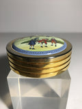 Awesome Halcyon Days Paperweight featuring Colonial  Era Golfers