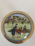 Awesome Halcyon Days Paperweight featuring Colonial  Era Golfers