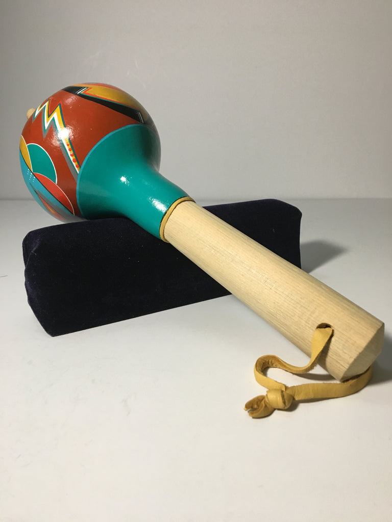 Native American Ornamental Gourd Rattle by Tsigowanin