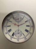 Classic Clock Lead Crystal Paperweight by Durwin Rice
