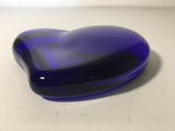 Tiffany & Co. Cobalt Blue Heart Commemoration Paperweight