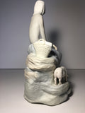 Lladro Porcelain Figurine of Young Woman with Piglets # 4572