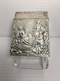 Victorian Sterling Silver Playing Card Box by William Comyns of London c. 1899