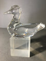 Baccarat Crystal Duck Figurine
