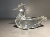 Baccarat Crystal Duck Figurine