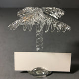 Shannon Crystal Palm Tree Place Card Holder Set