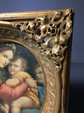 Vintage Reproduction of Raphael's Madonna della Sedia