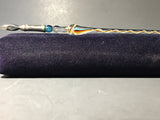 Set Of 5 Murano Glass Fountain Calligraphy Pens and Ink in Original Boxes