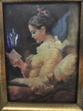 Vintage Reproduction of Young Girl Reading by Jean Honore Fragonard