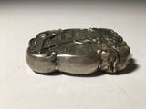 Vintage Sterling Silver Match Safe with Beautiful Repousse Design