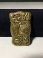 Art Nouveau Vintage Brass Match Safe Repousse Design