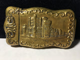 Art Nouveau Vintage Brass Match Safe Repousse Design