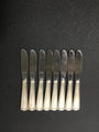 Set of 8 Sterling Silver Etruscan Handle Butter Knives by Gorham