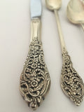 Beautiful Reed & Barton Florentine Lace Pattern Flatware Setting for One
