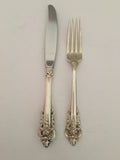 Sterling Silver Antique Dinner Knife and Fork by Wallace
