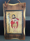 Handmade Retablo by Geraldine Anglemire De Alcon of Santa Fe New Mexico