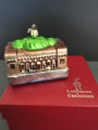 Landmark Creations Blown Glass Ornament Palace of the Governors -Santa Fe NM
