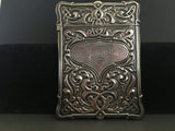 Whiting Mfg Co. Sterling Silver Card Holder w/ Original Case c. 1880's