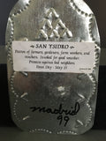 Set of 3 Vintage Tin Retablos Ornaments from New Mexico