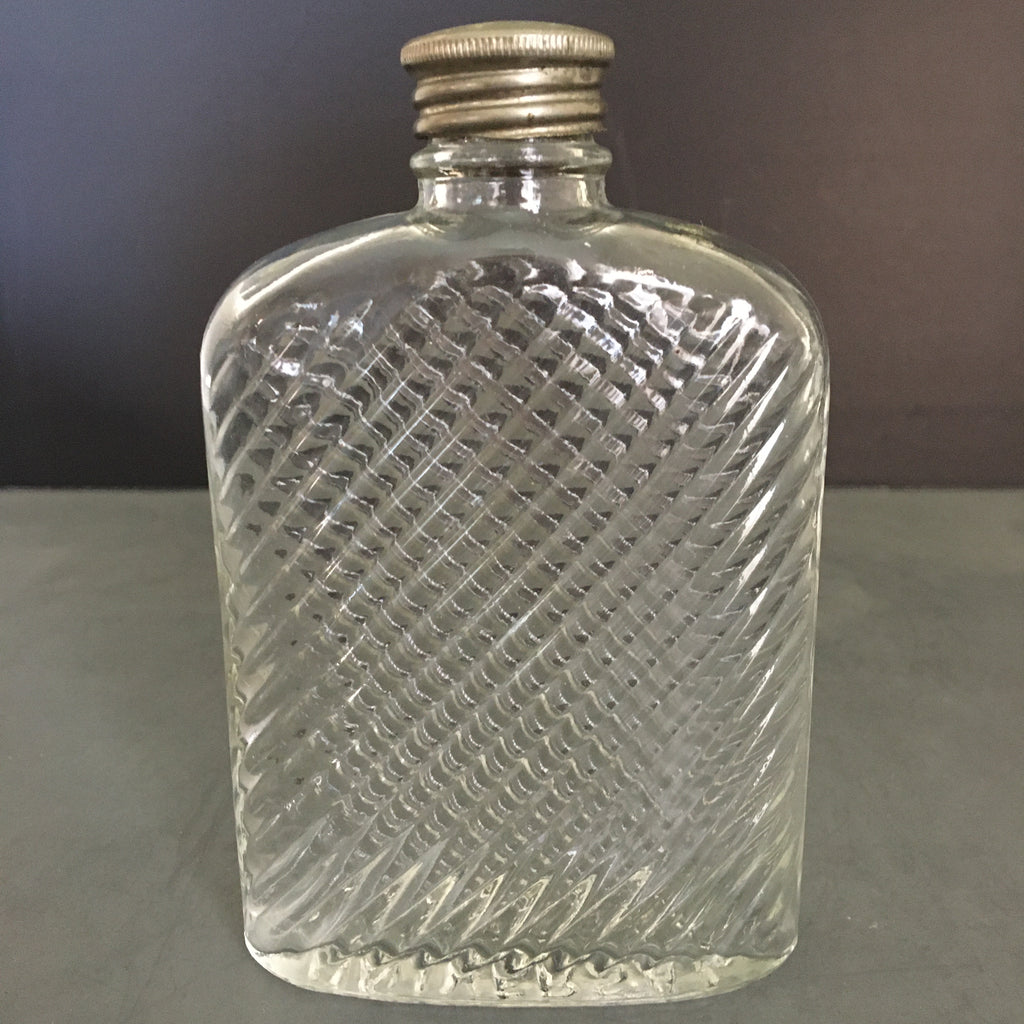 Vintage Glass Hip Flask 1927 by Universal